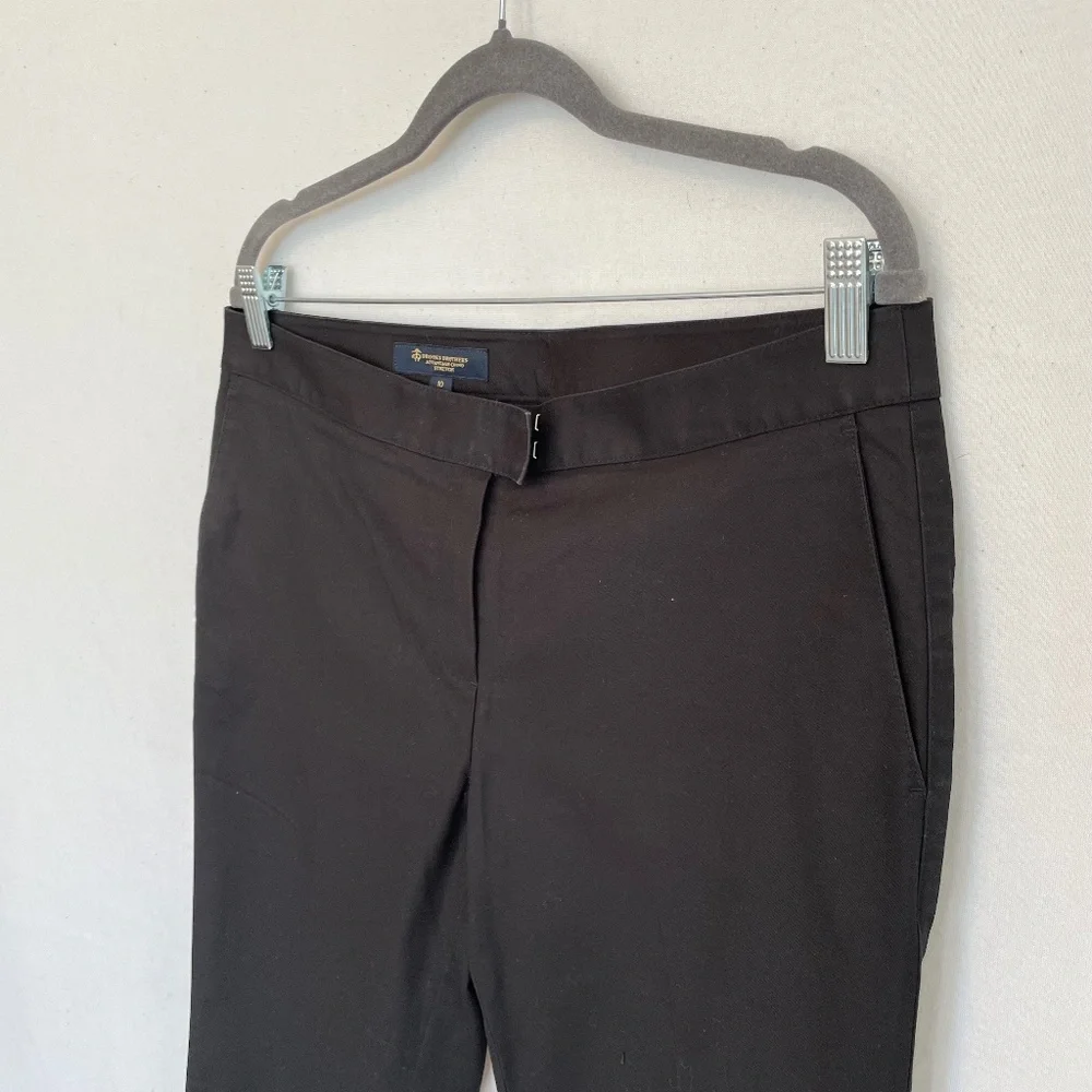 BROOKS BROTHERS Women's Size 10 Black Chino Ankle Pants